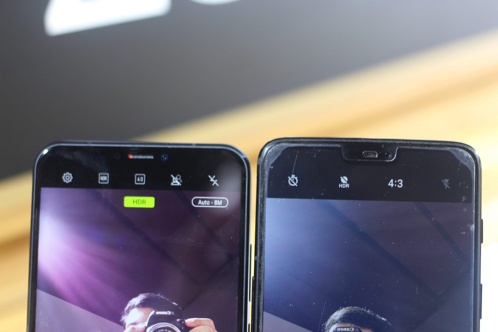 Asus Zenfone 5Z And OnePlus 6 Display