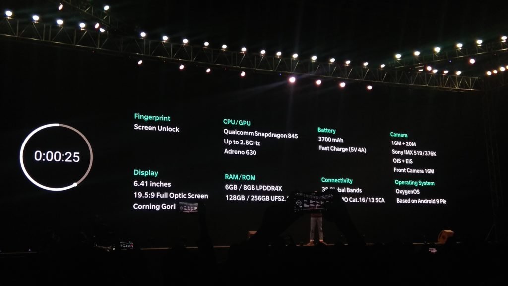 Oneplus 6t Specification 